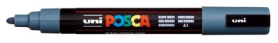 Posca PC-5M 1.8-2.5 mm Poster Markörü, Kurşun Gri - 2