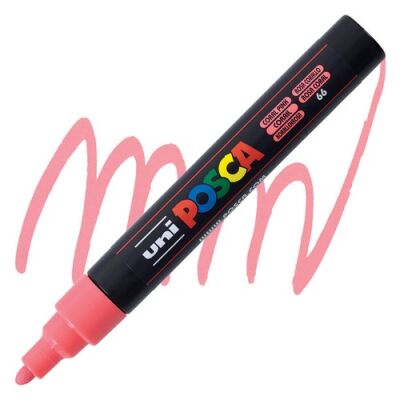 Posca PC-5M 1.8-2.5 mm Poster Markörü, Mercan Pembe - 1
