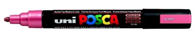 Posca PC-5M 1.8-2.5 mm Poster Markörü, Metalik Kırmızı - 2