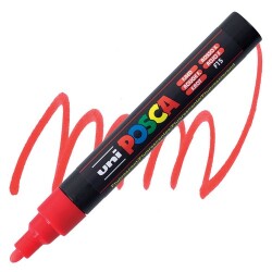 Posca PC-5M 1.8-2.5 mm Poster Markörü, Floresan Kırmızı 