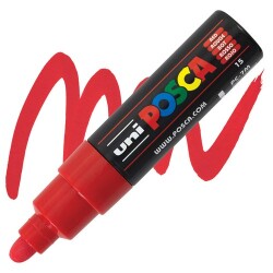 Posca PC-7M 4.5-5.5 mm Poster Markörü, Kırmızı