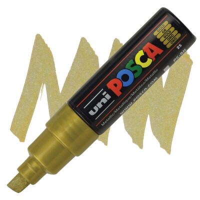 Posca PC-8K 8 mm Poster Markörü,  Altın - 1