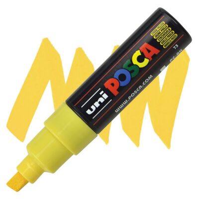Posca PC-8K 8 mm Poster Markörü,  Saman Sarı  - 1