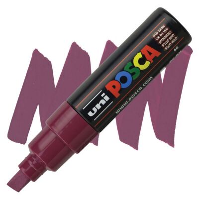 Posca PC-8K 8 mm Poster Markörü, Şarap Kırmızı - 1