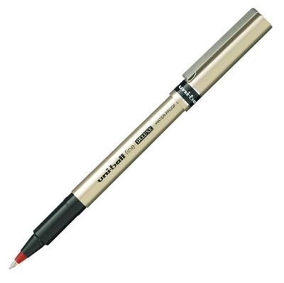 Uni-Ball UB-177 Fine Deluxe, Roller Kalem, 0.7 mm, Kırmızı - 1
