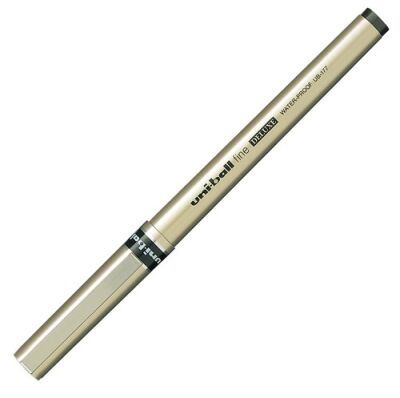 Uni-Ball UB-177 Fine Deluxe, Roller Kalem, 0.7 mm, Mavi - 1