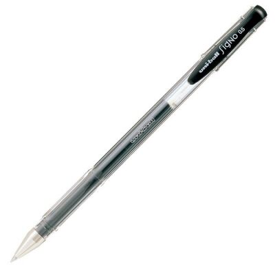 Uni-Ball UM-100 Signo Fine, Jel Kalem, 0.7 mm, Siyah - 1
