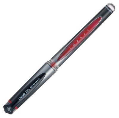 Uni-Ball UM-153S Gel Impact, İmza Kalemi, 1 mm,  Kırmızı - 1