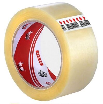 Ve-Ge Koli Bantı, Hotmelt, Aslan, 45 mm x 100 m Şeffaf - 1