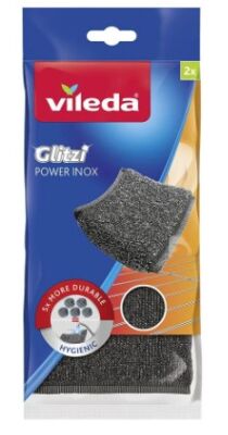 Vileda Glitzi Power Inox Çelik Bulaşık Teli 2'li - 1