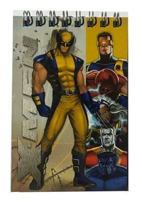 X-Men A7 Karton Kapak Spiralli Cep Bloknot ,Çizgili, 40 Yaprak - 2
