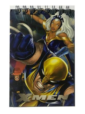 X-Men A7 Karton Kapak Spiralli Cep Bloknot ,Çizgili, 40 Yaprak - 3