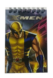 X-Men A7 Karton Kapak Spiralli Cep Bloknot ,Çizgili, 40 Yaprak - 1